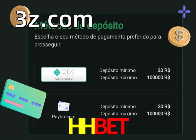 O cassino HHBETbet oferece uma grande variedade de métodos de pagamento